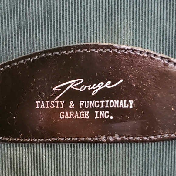 Vintage Dark Green Round Zipped Handled Case 6.5" x 6.5" - Picture 5 of 5